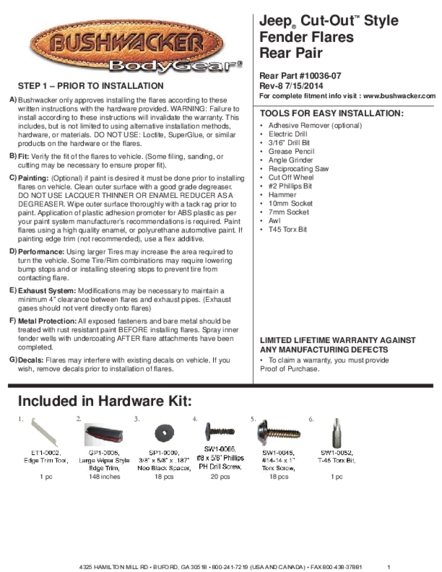 Installation Manual